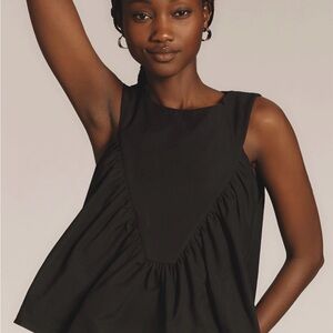 Anthropologie Mare Mare shirred swing tank
